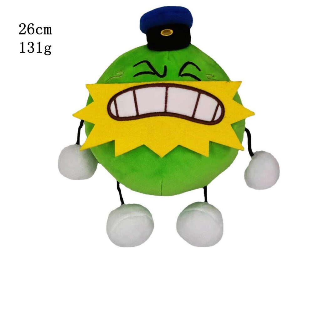 Bonxaif (Cantaloupe) Shovelwares Brain Game Plush Toys Cute Fruit Party Soft Stuffed Figure Doll