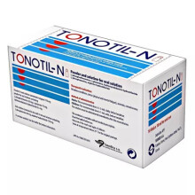 Tonotil-N, 10 vials of buvabile, used as a tonic in states of weakness