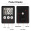(Red) Ultra-thin Mini LCD Digital Display Kitchen Timer 2