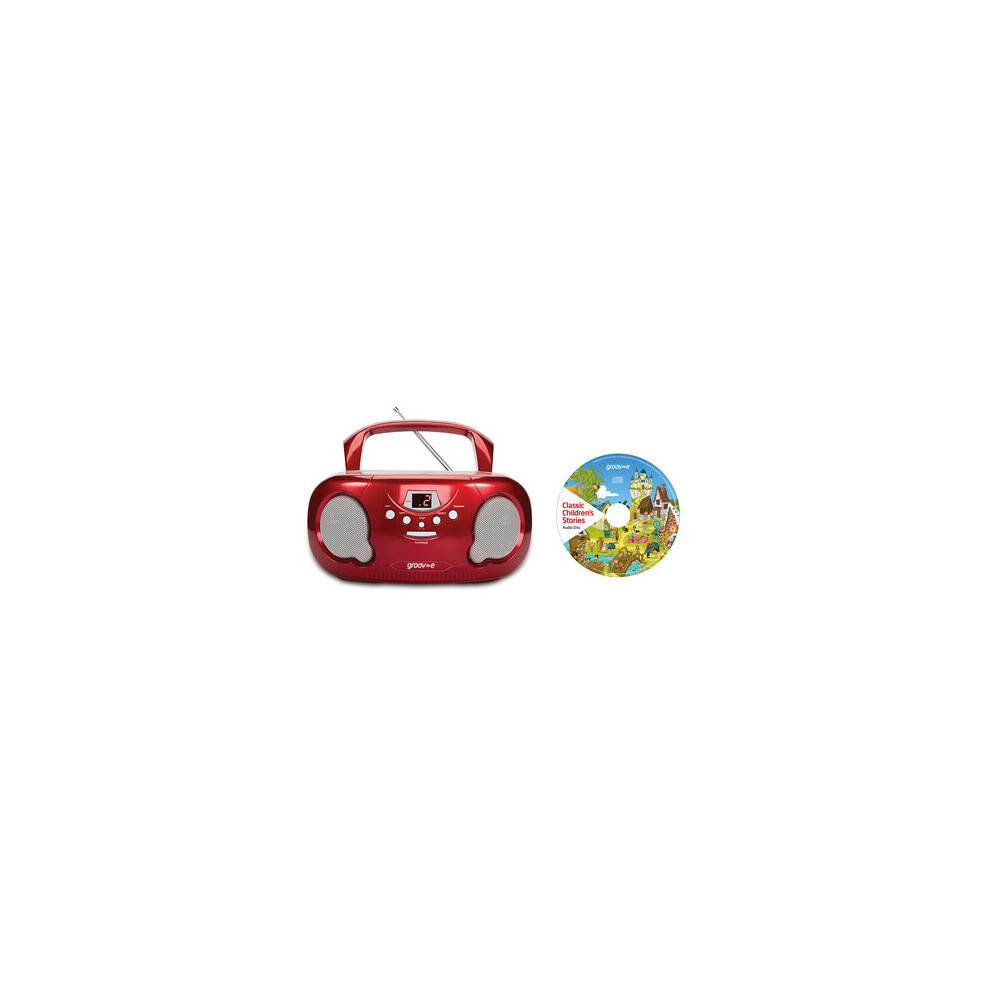 Groov-E Gvps733cd10rd Original Boombox Portable Cd Player - Image 3