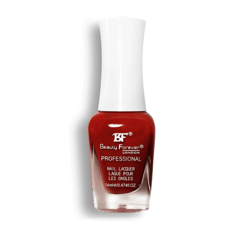 Beauty Forever Red (36 - Blood ) Professional Nail Lacquer Nail Polish Glitter & Shine (36 Shades)