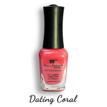 (18 - Dating Coral ) Beauty Forever Professional Nail Lacquer Nail Polish Glitter & Shine (36 Shades)