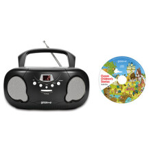 Groov-e GVPS733CD10BK Original Boombox Portable CD Player
