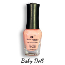 (30 - Baby Doll) Beauty Forever Professional Nail Lacquer Nail Polish Glitter & Shine (36 Shades)