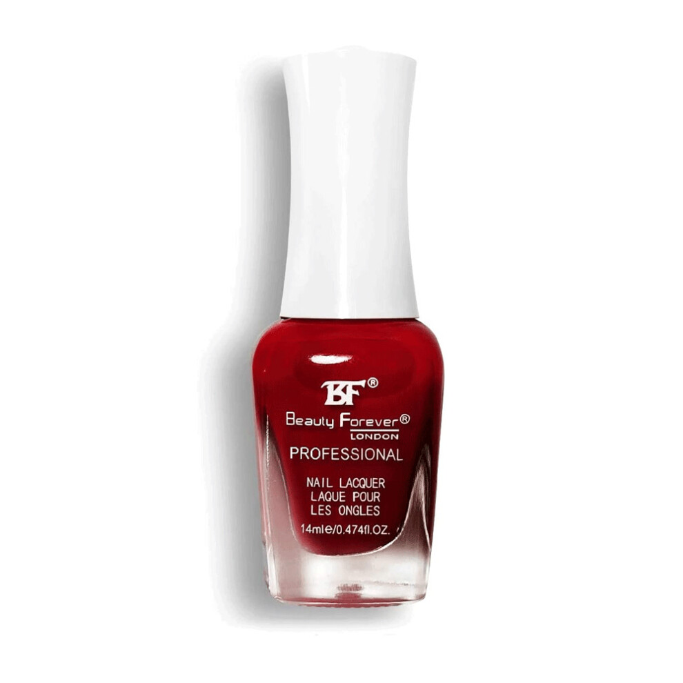 Beauty Forever Red ( 35 - Cranberry) Professional Nail Lacquer Nail Polish Glitter & Shine (36 Shades)