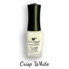(02 - Crisp White) Beauty Forever Professional Nail Lacquer Nail Polish Glitter & Shine (36 Shades)