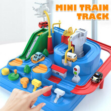 Car Adventure Toys Rail Race Tracks Game Children Kids Educational+4 Car