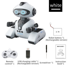 (White) Robot Sensing Intelligent Auto Follow Gesture Control Toys