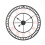 Living And Home 80CM Large Metal Decorative Roman Numerals Wall Clock 5
