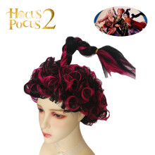 2 Pocus Hocus Mary Sanderson Cosplay Wig Curly Hair Halloween Carnival Props Cos