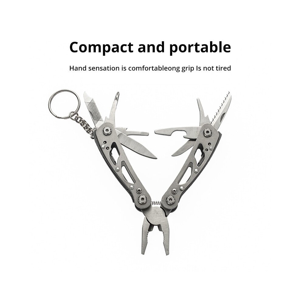Mini Multifunctional Knife And Pliers Outdoor Portable Combination Tool Pliers Edc Folding Keychain Pocket 9084037229208