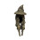 (A Grey) Witch Solar LED Lawn Light Resin Courtyard Decoration Lights Sculpture 1