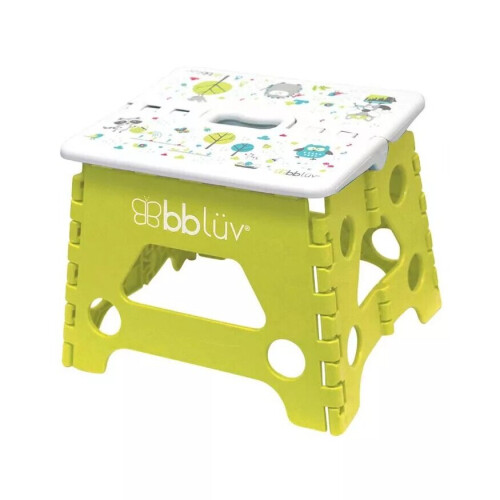 Bbluv Step Foldable Step Stool Lime For Babies