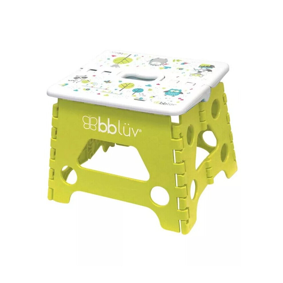 Bbluv Step Foldable Step Stool Lime For Babies