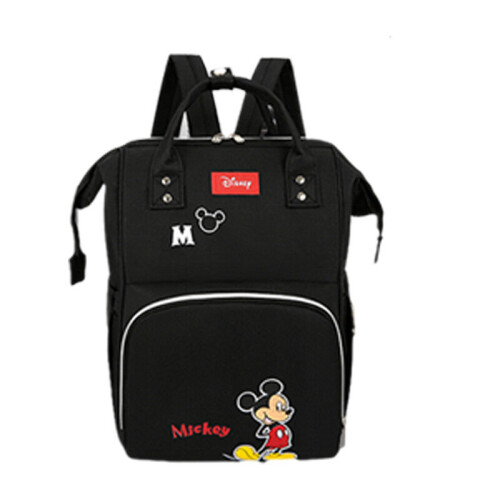 (Black) Capacity High Diaper Bag Backpack Oxford Mouse Multifunction For Baby