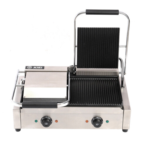 Living And Home 3.6KW Double Commercial Sandwich Press Grill 2