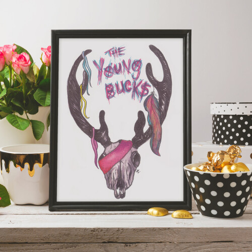 AEW Young Bucks | A4 framed art print