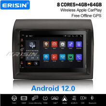 8-Core Android 12 64GB Car Stereo Peugeot Boxer Fiat Ducato Citroen Jumper WiFi CarPlay DAB+ Satnav IPS