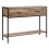 Living And Home Metal Frame Console Table for Hallway with 2 Drawers 4