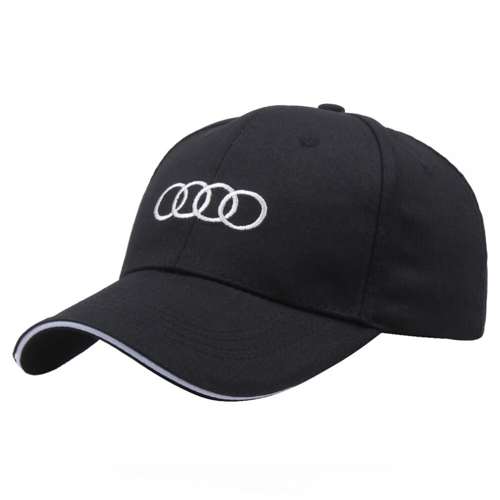 (black) Audi Baseball Cap Embroidery Motorsport Racing Sport Cotton Adjustable Hat