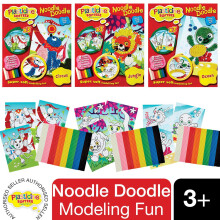 Plasticine Softeez Noodle Doodle Modeling Soft Clay Party Pack