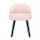 Living And Home Modern Velvet Dressing Table Stool Makeup Chair Solid Wood Legs 4