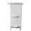 Living And Home 2 Tier 38L Large Rubbish Dustbin Kitchen Recycling Trash Bin with Wheels White 2