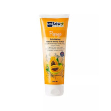 Bio Skincare Papaya Exfoliating Face & Body Scrub 250 mL