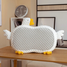 (Light Grey) Duck Pillow Plush Toy Stuffed Animal Doll Sofa Dining Chair Cushion