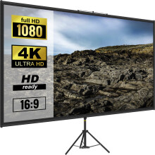 (100 inch) VEVOR Tripod Projector Screen 16:9 4K HD Adjustable
