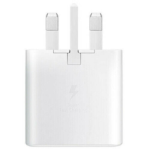 Samsung (White, For Note 9 / Note 8) Samsung EP-TA800 25W USB-C SuperFast Charger Adapter / Cable For S20 Note10 S10 2