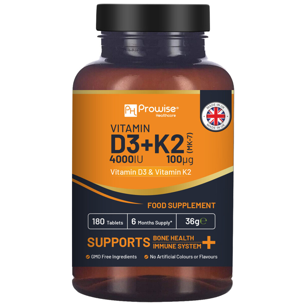 Prowise Healthcare Vitamin D3 4000Iu & K2 Mk7 100Μg Vegetarian Tablets