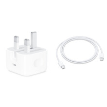 Apple 20W Mains Charger and USB-C to USB-C cable