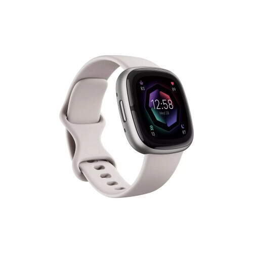 Fitbit Fitbit Sense 2 Smart Watch - Lunar White/Platinum 2