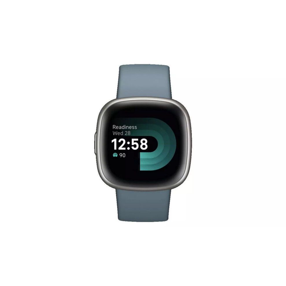 Fitbit Versa 4 Smart Watch - Waterfall Blue/Platinum