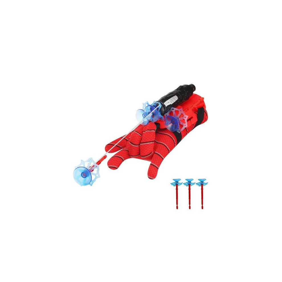 Spiderman Gloves Web Shooter for Kids, Superhero Gloves with Wrist Ejection Launcher Cosplay Super Spiderman Costume Props Avengers Wrist Launcher