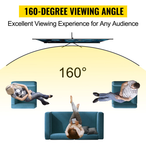 VEVOR (100 inch) VEVOR Tripod Projector Screen 16:9 4K HD Adjustable 2