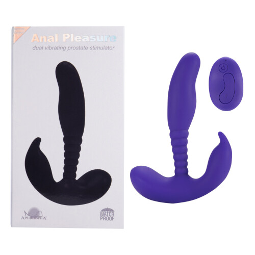 Remote Control Anal Pleasure Dual Vibrating Prostate Stimulator Men 1