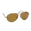 Aviator Polarized Sunglasses - Shiny Brown - Amber Lens 1