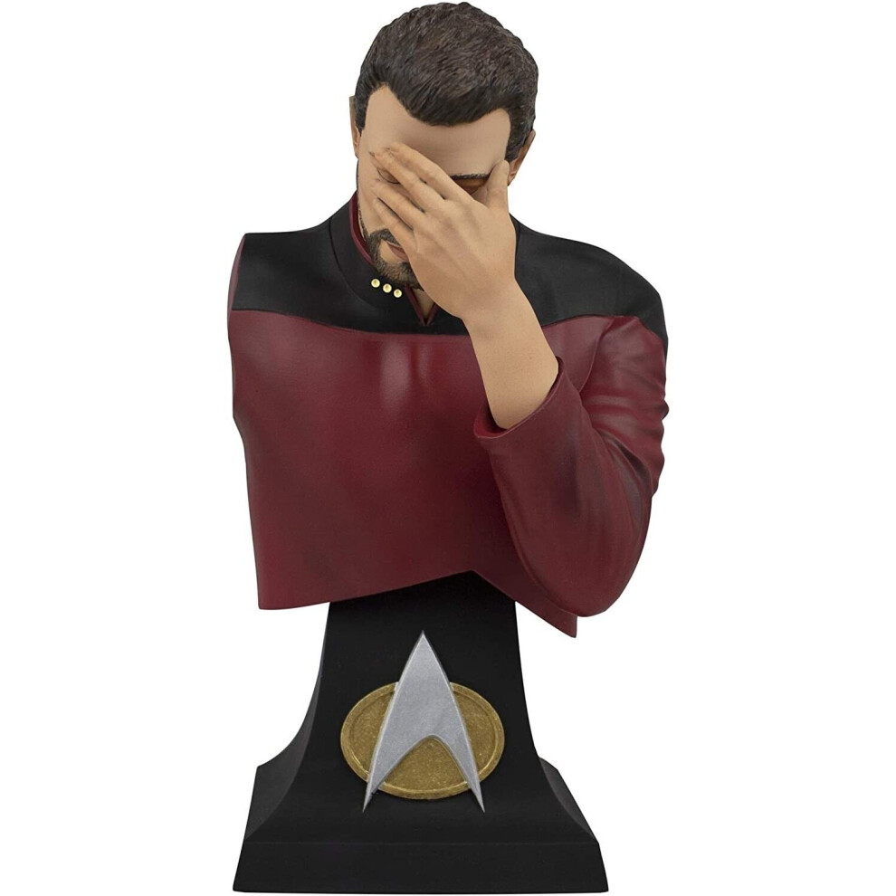 Star Trek The Next Generation Commander Riker Facepalm 8" Mini Bust