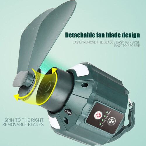 Camping Tent Ceiling Fans, Ceiling Fans with Light and Remote Control 2