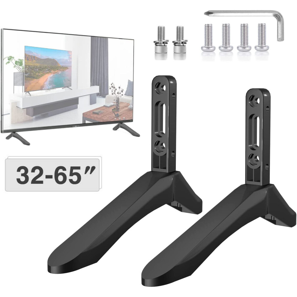 Universal TV Stand Legs Table Top TV Stand Base Leg for 32-65" LCD LED