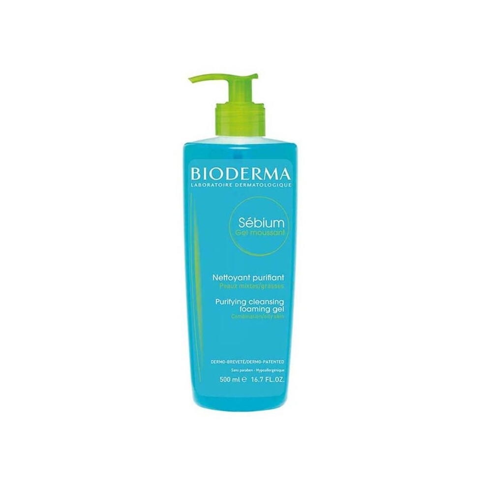 Bioderma Sebium Purifying Cleansing And Foaming Gel 500ml