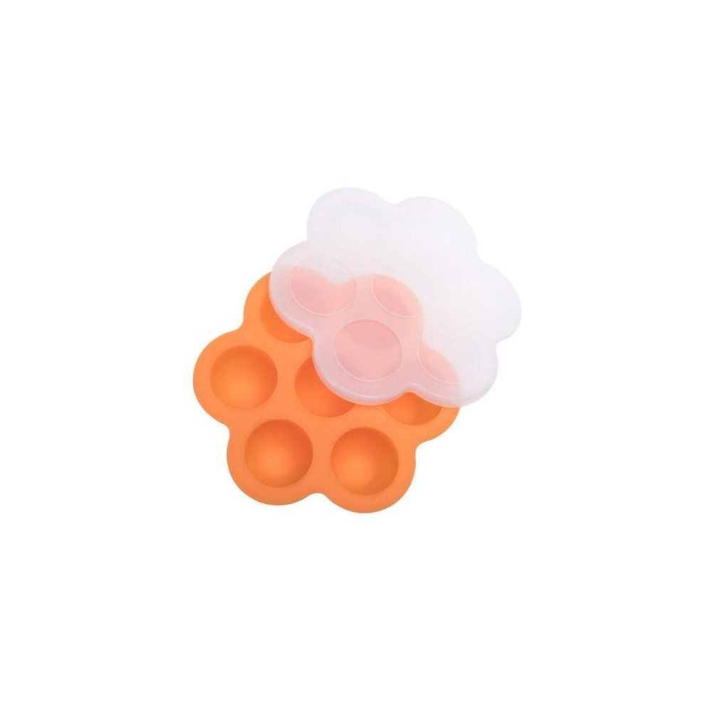 ( ) Silicone Weaning Baby Food Freezer Tray 7 Pots Storage Container Lid Bpa Kids Orange Yetp Star