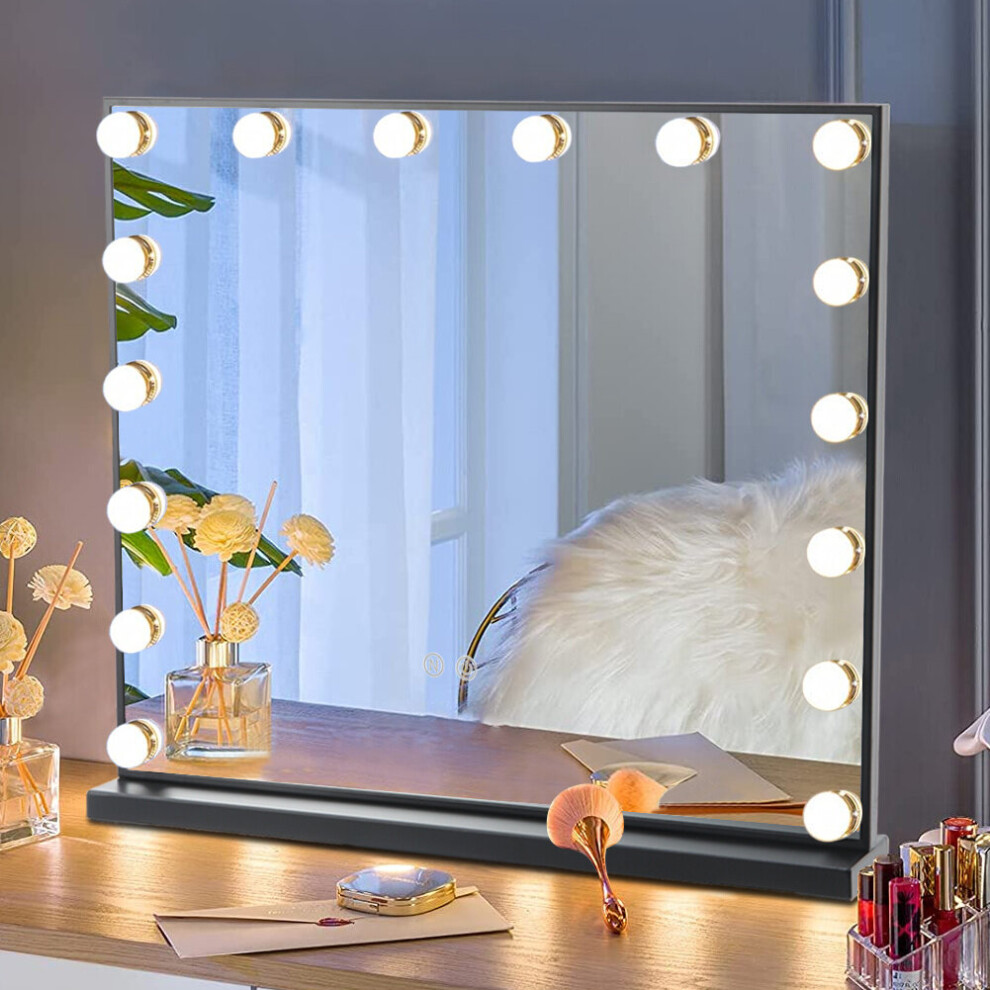 Large Hollywood Touch Dimmable 16 LED Light Makeup Dressing Mirror