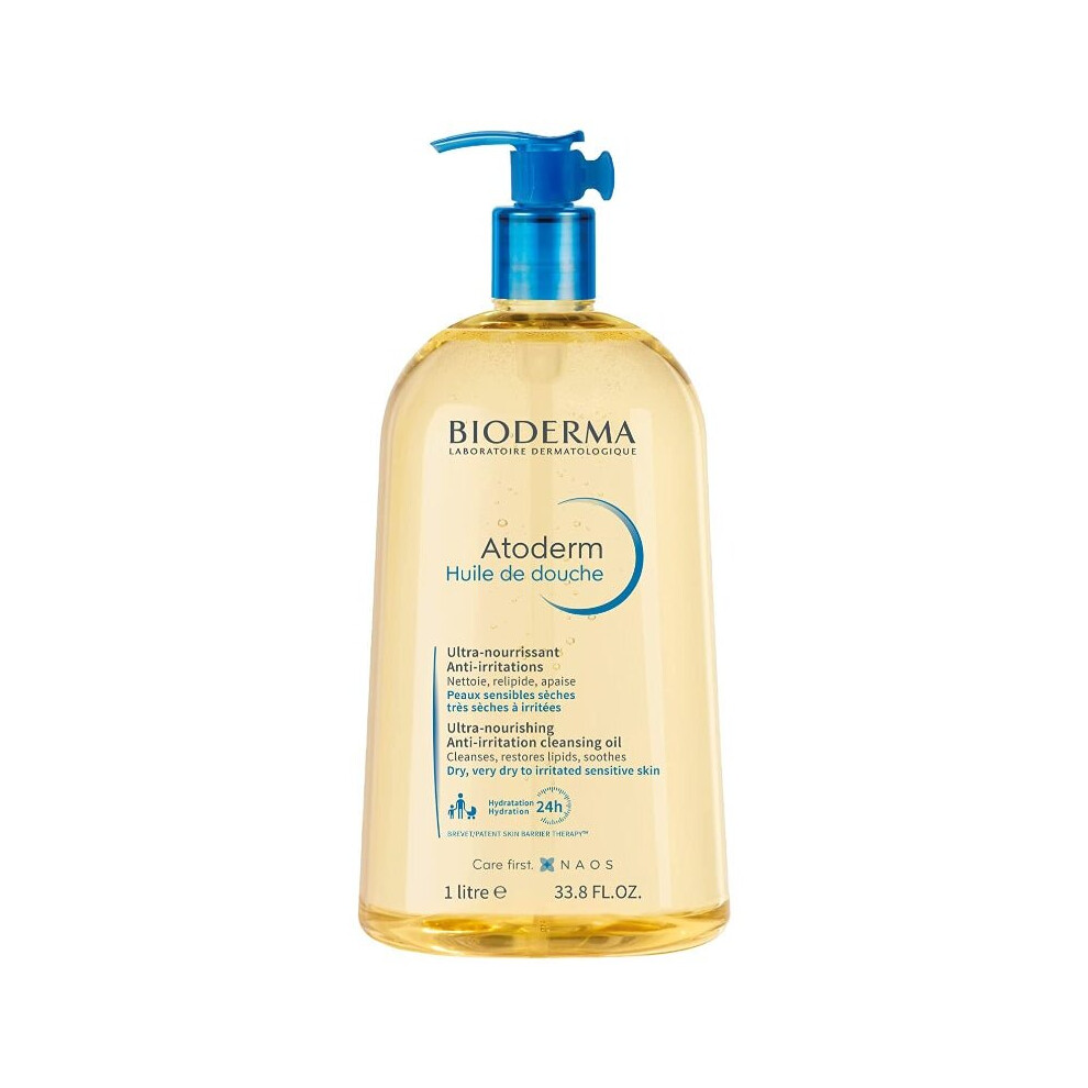 Bioderma Atoderm Ultra-Nourishing Anti-Irritation Shower Oil 1L