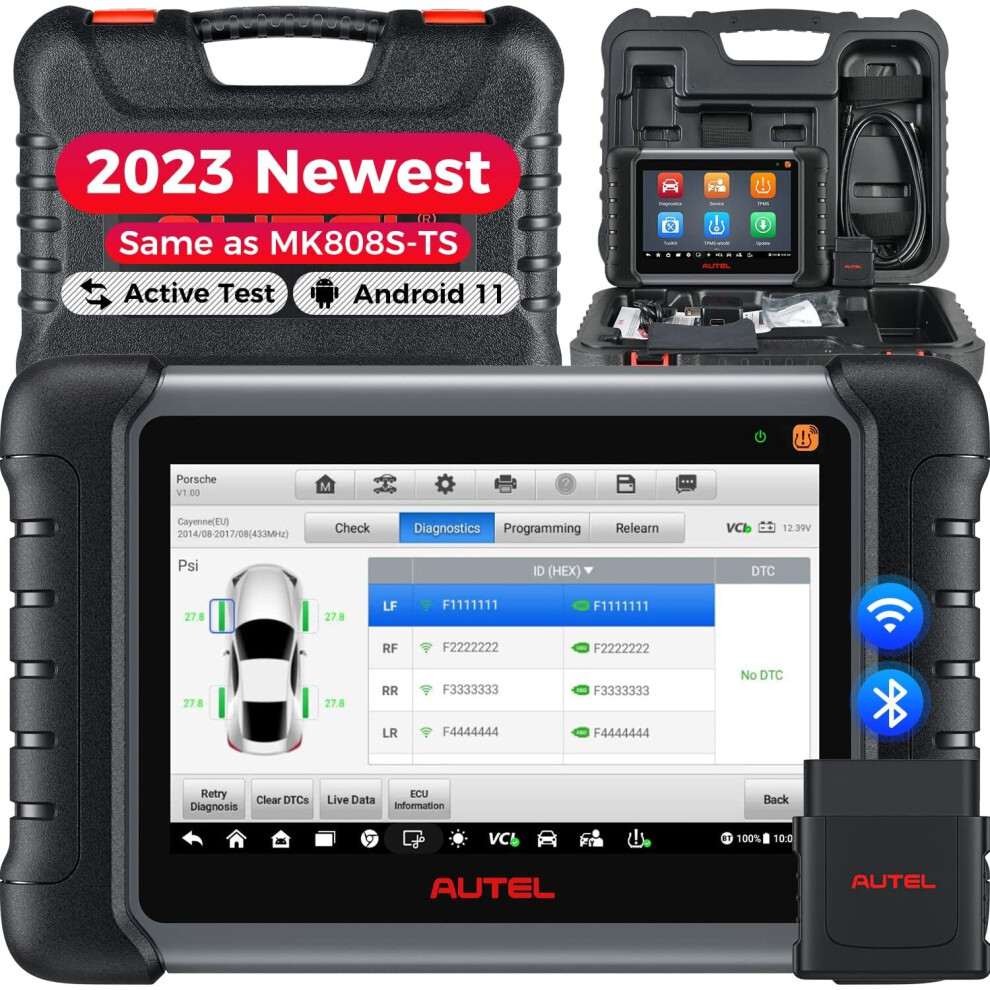 Autel MaxiCheck MX808S-TS Auto Diagnostic Scanner TPMS Programming  Bi-directional Active Test Tool Upgrade of MK808TS MK808BT PRO MK808S