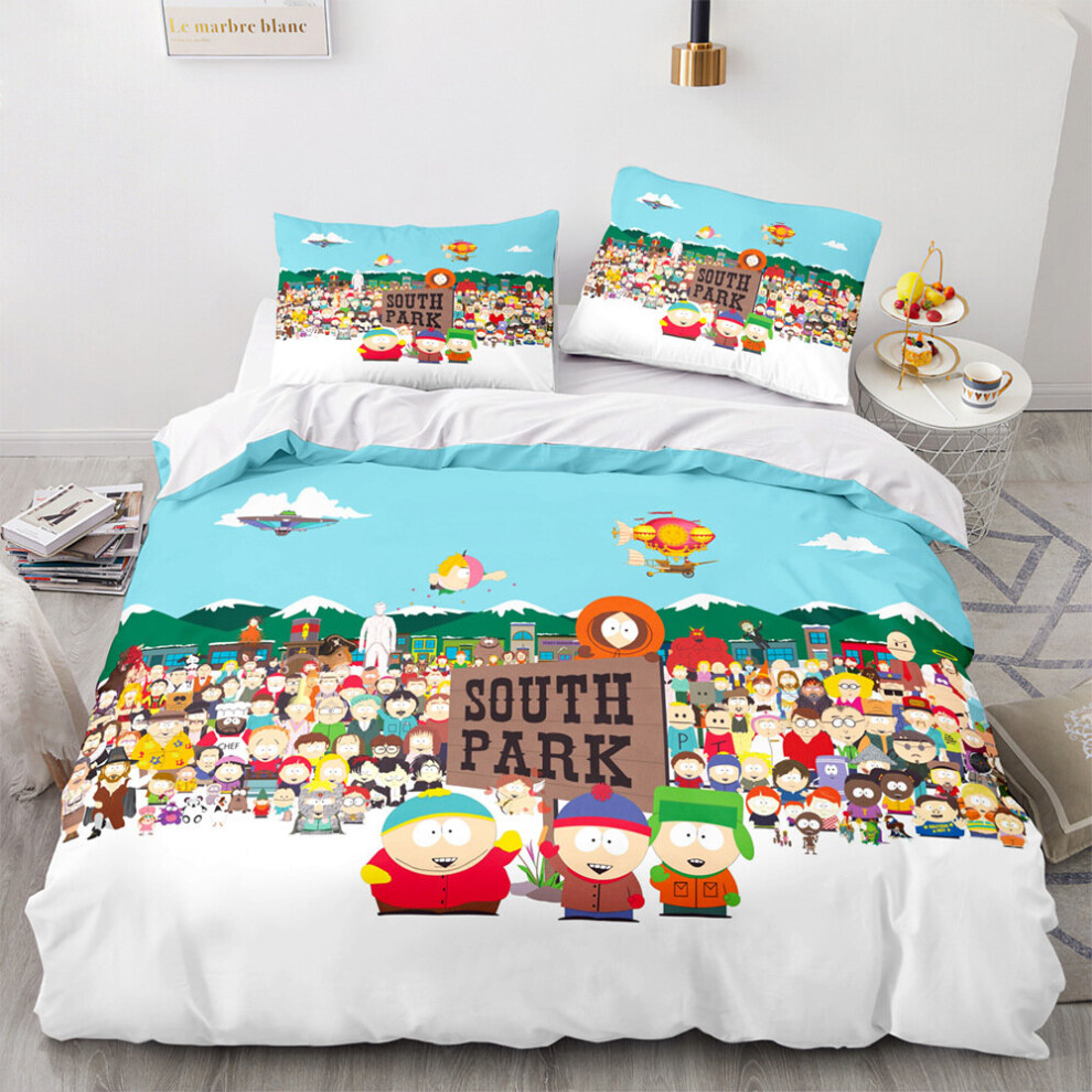 (B, 180*210cm) South Park Collection, digital print, home textile duvet cover duvet cover pillowcase three piece set