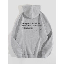 (Gray, 5XL) Dear Person Behind Me Sweatshirt Hoodie,Dear Person Behind Me Hoodie
