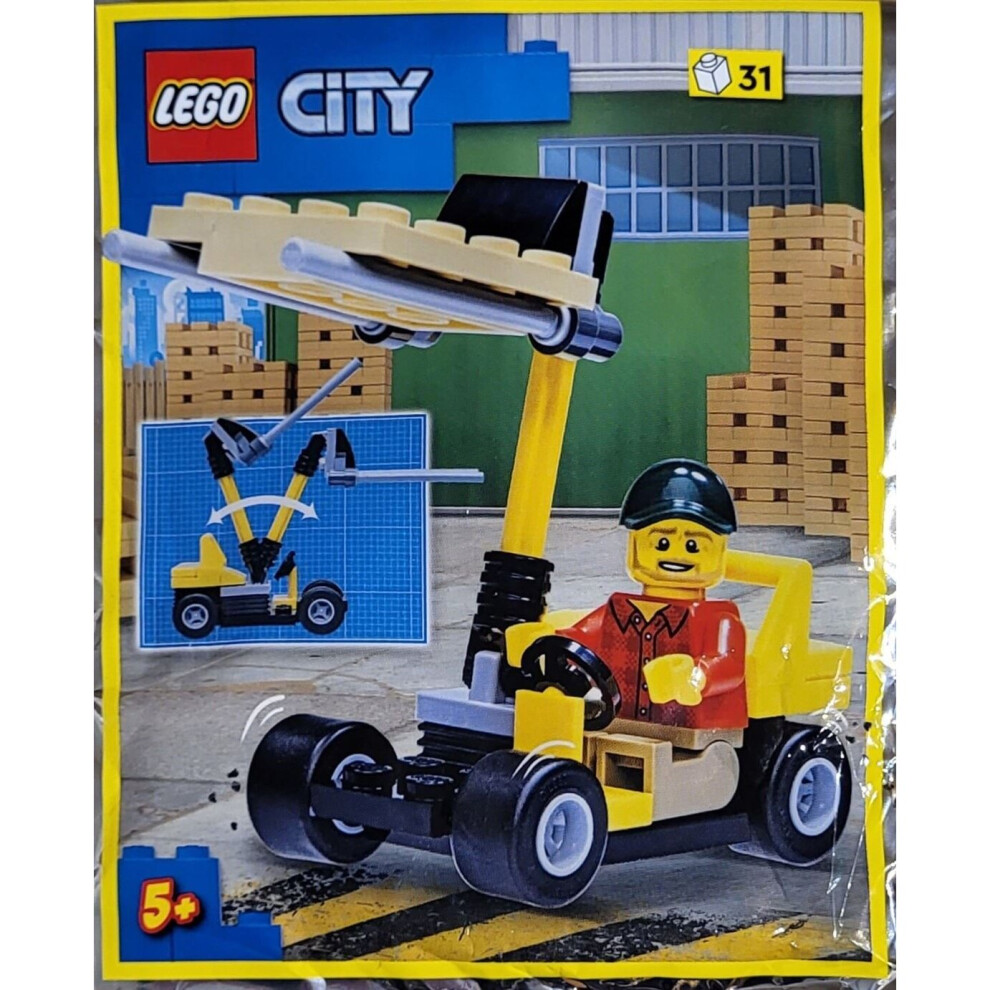 LEGO City Forklift Driver with Truck Foil Pack Set 952212 (Bagged)